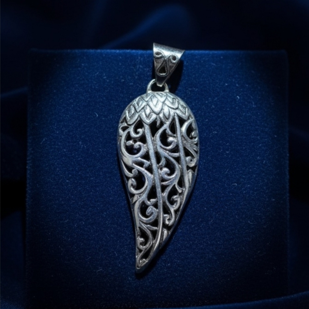 Bali Legacy Sterling Silver Wing Pendant